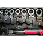 Κλειδιά Πολύγωνα Σπαστά με Καστάνια Σετ 8 Τεμαχίων σε Βαλίτσακι