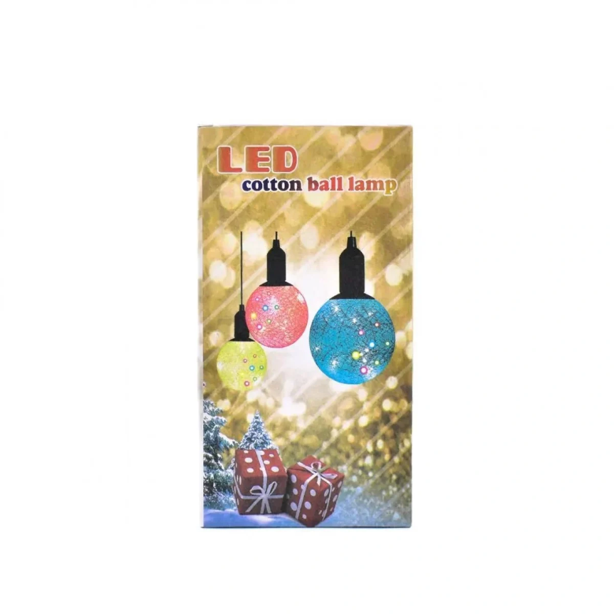 Κρεμαστή Υφασμάτινη Μπάλα 10cm με Πολύχρωμο Φωτισμό LED – Μπλε