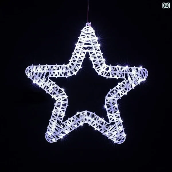 45x5cm Φωτιζόμενο Χριστουγεννιάτικο Μεταλλικό Αστέρι με 800 LED