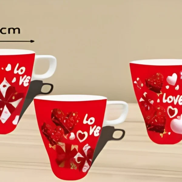 Ολοκληρωμένο Σετ Δώρου Love με Κούπα, Κόκκινο Αρκουδάκι & Τριαντάφυλλο 87771