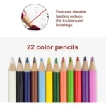 47.5×29.5×4.5cm Ολοκληρωμένο Σετ Δημιουργικής Ζωγραφικής Με Ξύλινη Βαλίτσα Μεταφοράς 180 Τεμαχίων