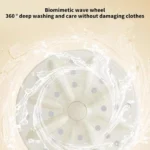 Μίνι Φορητό Πλυντήριο Ρούχων 2 Κάδων 2L με Χαμηλό Θόρυβο 307,5x152x239mm