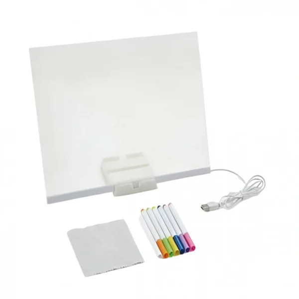 Δημιουργικός Φωτεινός Ακρυλικός Πίνακας Σημειώσεων LED Με Τροφοδοσία USB 20x20cm Arrango AT60351