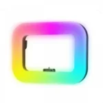 285×218mm 20W RGB Επαναφορτιζόμενο Φορητό Ring Light LED με Βάση Κινητού