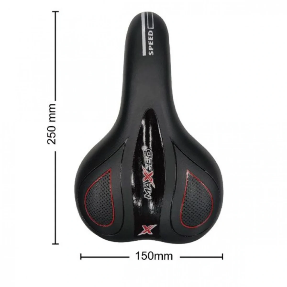 25×15cm Ανατομική Σέλα Ποδηλάτου με Απορρόφηση Κραδασμών