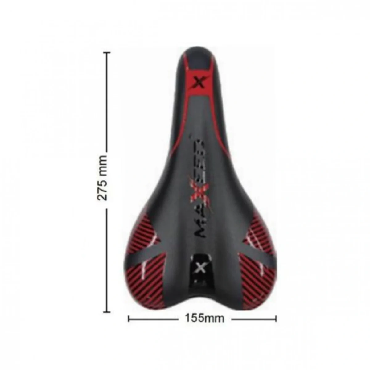 27,5×15,5cm Ανατομική Σέλα Ποδηλάτου με Απορρόφηση Κραδασμών