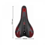 27,5×15,5cm Ανατομική Σέλα Ποδηλάτου με Απορρόφηση Κραδασμών