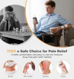 Επαναφορτιζόμενη Συσκευή Ηλεκτροδιέγερσης Μυών TENS/EMS 3 σε 1 με 4 Κανάλια, 48 Προγράμματα & USB-C - MH-1087