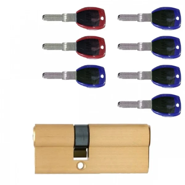 80mm Κύλινδρος Υψηλής Ασφάλειας Για Κλειδαριά Πόρτας Με Επτά Κλειδιά