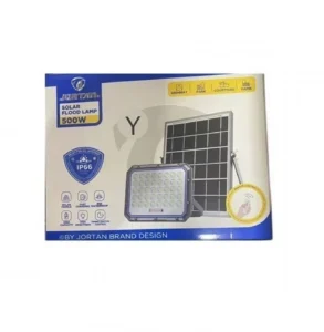 500W Led Αδιάβροχος Ηλιακός Προβολέας με Πάνελ και Τηλεχειριστήριο Jortan