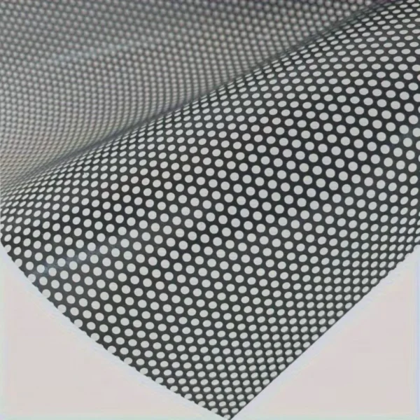 200x45εκ Διάτρητη Μαύρη Μεμβράνη Βινυλίου One Way Vision